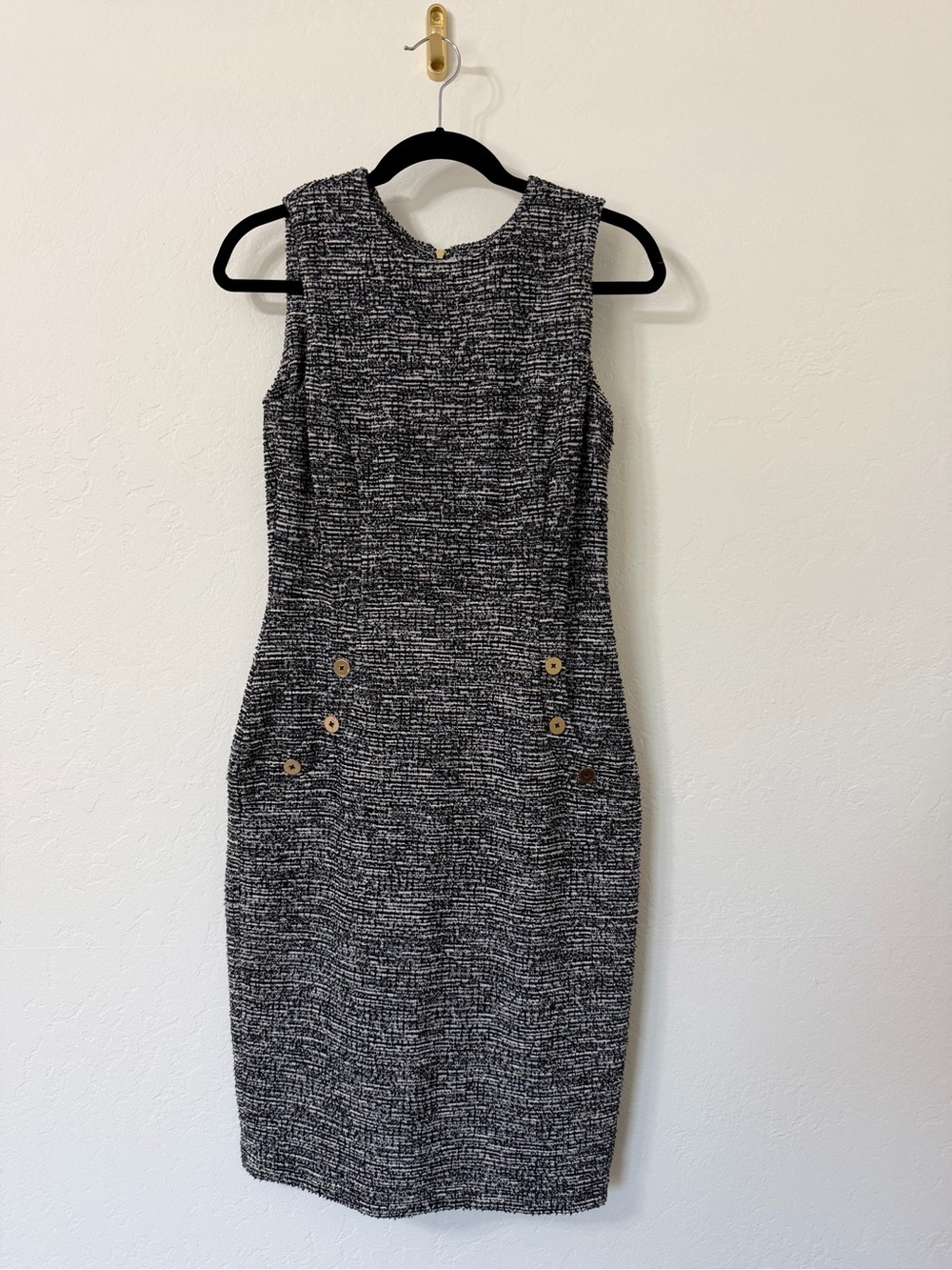 Calvin Klein Tweed Sheath Dress